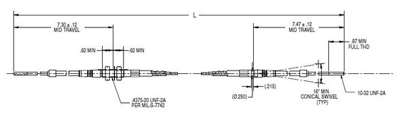 Customized Brake Control Cable for High Temperature Resistance in Heavy Duty Marine