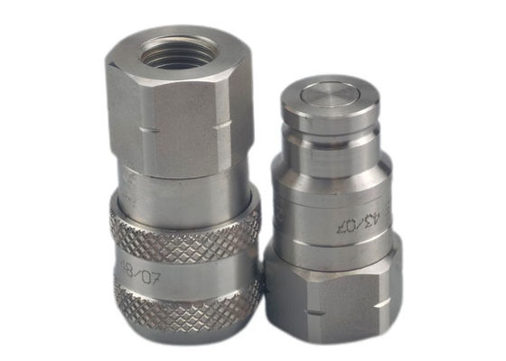0.5'' ISO16028 NPT Υδραυλικός γρήγορος σύνδεσμος επίπεδης όψης