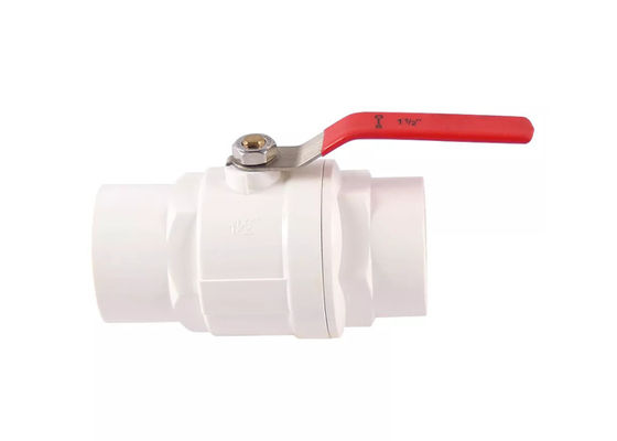 1/2"- 4 "ABS Chrome Insert PVC Δύο κομμάτια βαλβίδα μπάλα ατσάλινο λαβή