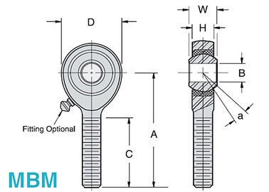 Η σειρά MBM/MBF Bronze Race Rod Ends -- σχεδιασμός χαμηλής τριβής