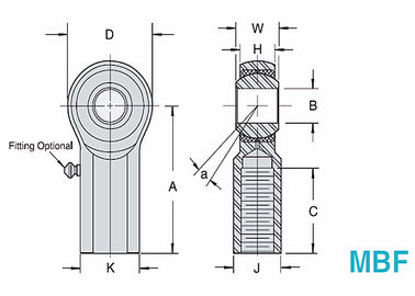 Η σειρά MBM/MBF Bronze Race Rod Ends -- σχεδιασμός χαμηλής τριβής