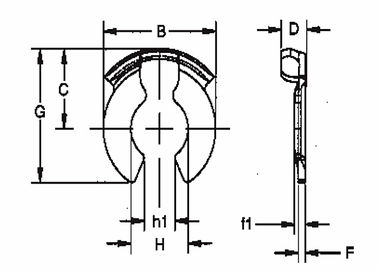Σειρά TXLK Clevis Pin Κλιπ, μικρά μεταλλικά κλιπ για την κατασκευή