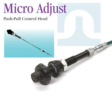 Μαύρο καλώδιο μηχανικού ελέγχου με σύνδεση καλωδίου με σφαίρα, τέλειο για κατασκευές και γεωργικά μηχανήματα