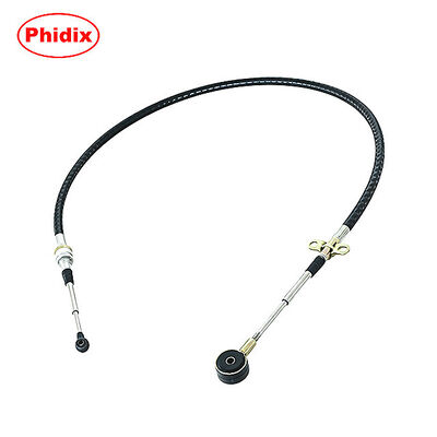 Heavy-Duty Push-Pull Gear Shift Control Cable With Threaded Bulkhead & Rod End